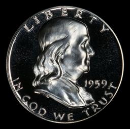 1959 Proof Franklin Half Dollar 50c pr67+ DCAM SEGS