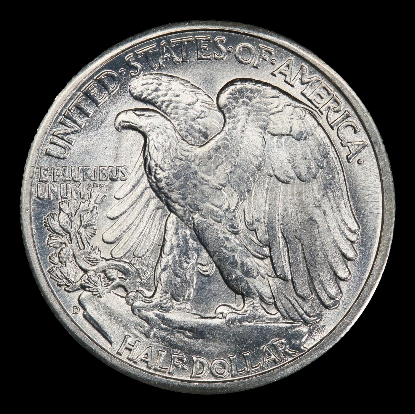 1945-d Walking Liberty Half Dollar 50c Grades ms66
