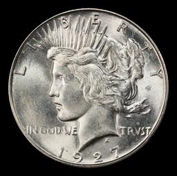 1927-s Peace Dollar $1 Grades ms63