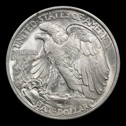 1934-d Walking Liberty Half Dollar 50c Grades ms63