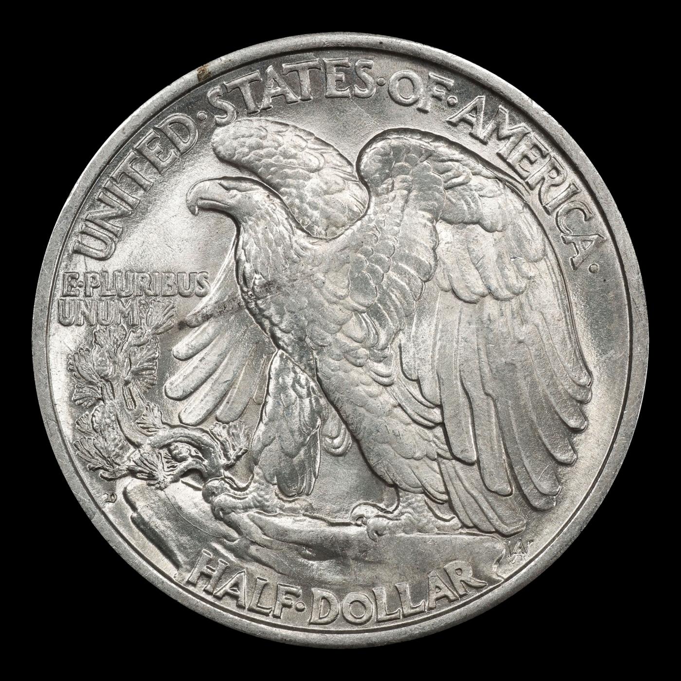 1934-d Walking Liberty Half Dollar 50c Grades ms63
