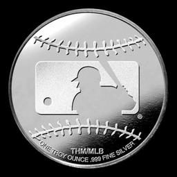 NY Yankees MLB Team - 1 oz Silver Round Round