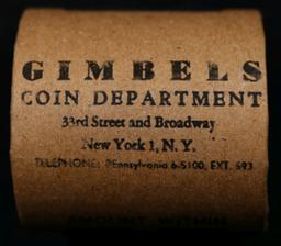 SR- GIMBLES Unc Morgan Silver Dollar $1 Roll C 10 Coin