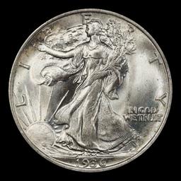 1936-p Walking Liberty Half Dollar TOP POP! 50c ms68 SEGS