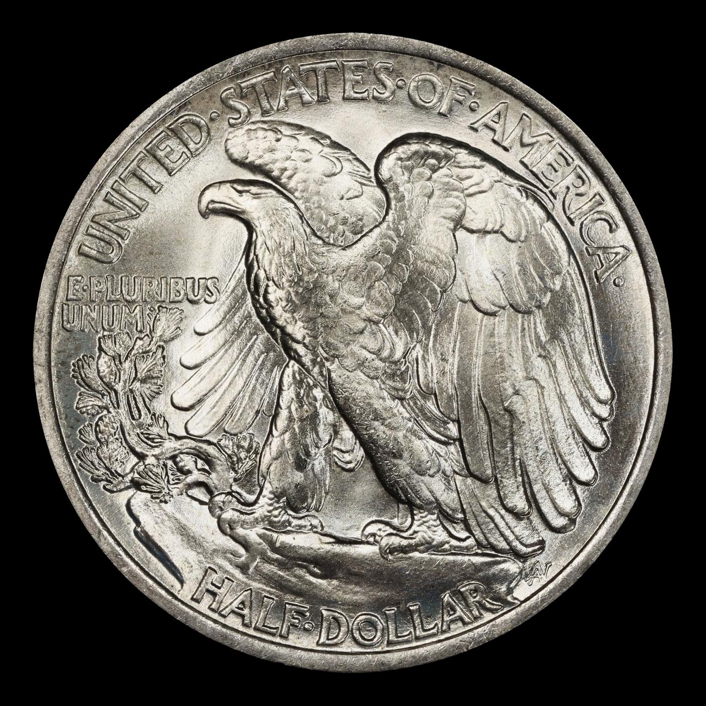 1936-p Walking Liberty Half Dollar TOP POP! 50c ms68 SEGS