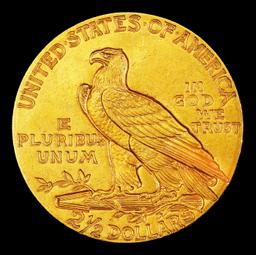 1913-p Gold Indian Quarter Eagle Near Top Pop! $2 1/2 ms66 USCG