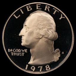 1978-s Proof Washington Quarter 25c pr70 dcam SEGS