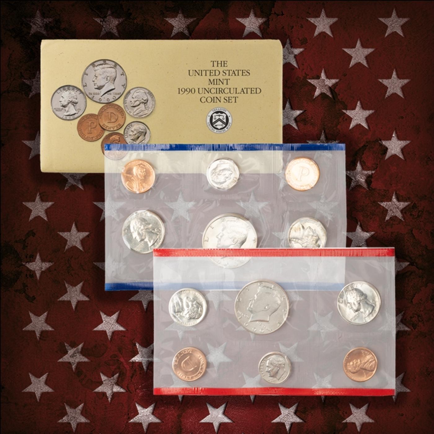 1990-1999 Full Decade Mint Set Run - 128 Coins, 10 Complete Sets