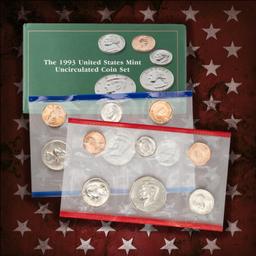 1990-1999 Full Decade Mint Set Run - 128 Coins, 10 Complete Sets