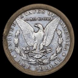 ON- 10 Coin Mixed Morgan/Peace SEARS Circ Dollar $1 Roll Morgan 'S' Rev/Peace 'P' Rev Ends