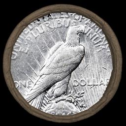 ON- 10 Coin Mixed Morgan/Peace SEARS Circ Dollar $1 Roll Morgan 'S' Rev/Peace 'P' Rev Ends