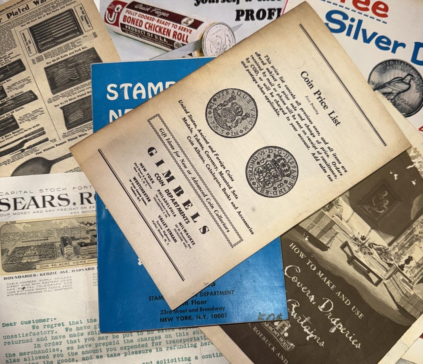 ON- 10 Coin Mixed Morgan/Peace SEARS Circ Dollar $1 Roll Morgan 'S' Rev/Peace 'P' Rev Ends