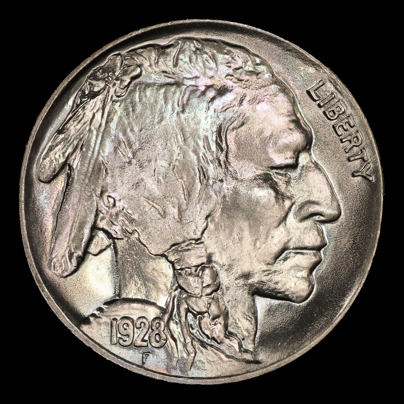 1928-p Buffalo Nickel Near Top Pop 5c ms67 SEGS