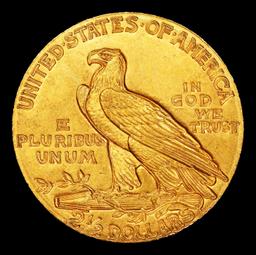 1910-p Gold Indian Quarter Eagle Near Top Pop! $2 1/2 ms66 USCG
