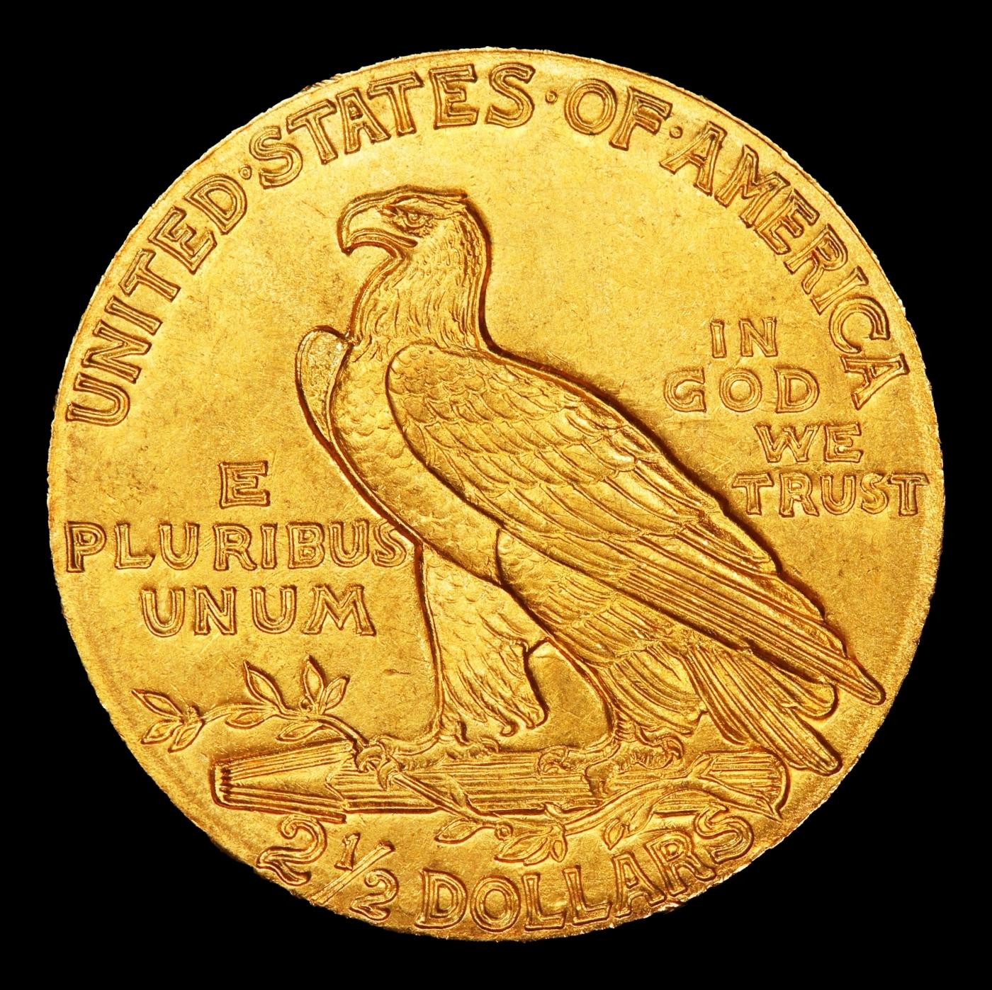 1910-p Gold Indian Quarter Eagle Near Top Pop! $2 1/2 ms66 USCG
