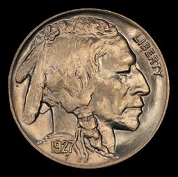 1927-p Buffalo Nickel Near Top Pop 5c ms67 SEGS