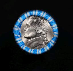 BU Shotgun Jefferson 5c roll, 2000-p 40 pcs Bank $2 Nickel Wrapper