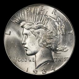 1934-p Peace Dollar $1 Grades ms64