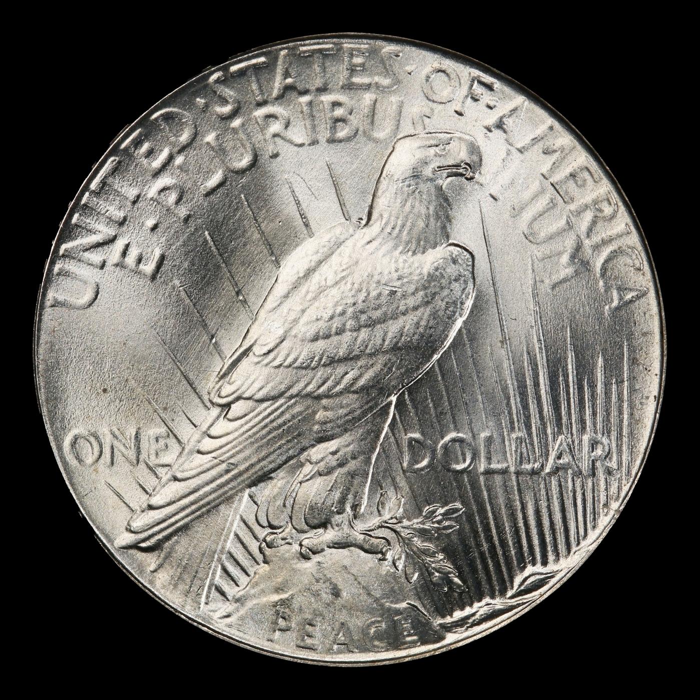 1934-p Peace Dollar $1 Grades ms64