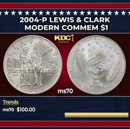 2004-P Lewis & Clark Modern Commem Dollar $1 ms70 SEGS