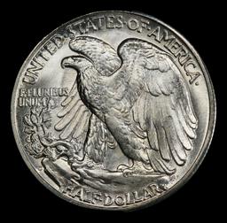 1945-d Walking Liberty Half Dollar 50c ms66+ SEGS
