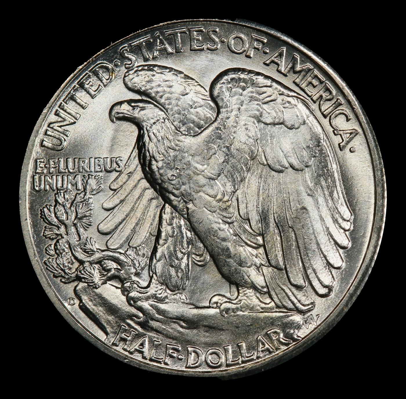 1945-d Walking Liberty Half Dollar 50c ms66+ SEGS