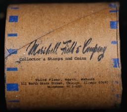 CIY- MARSHALL FIELDS 10 Coin UNC Peace $1 Roll Rare BLUE Lvl