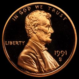 1991-s Proof Lincoln Cent 1c pr70 rd dcam SEGS