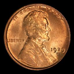 1929-d Lincoln Cent 1c ms65 rd SEGS
