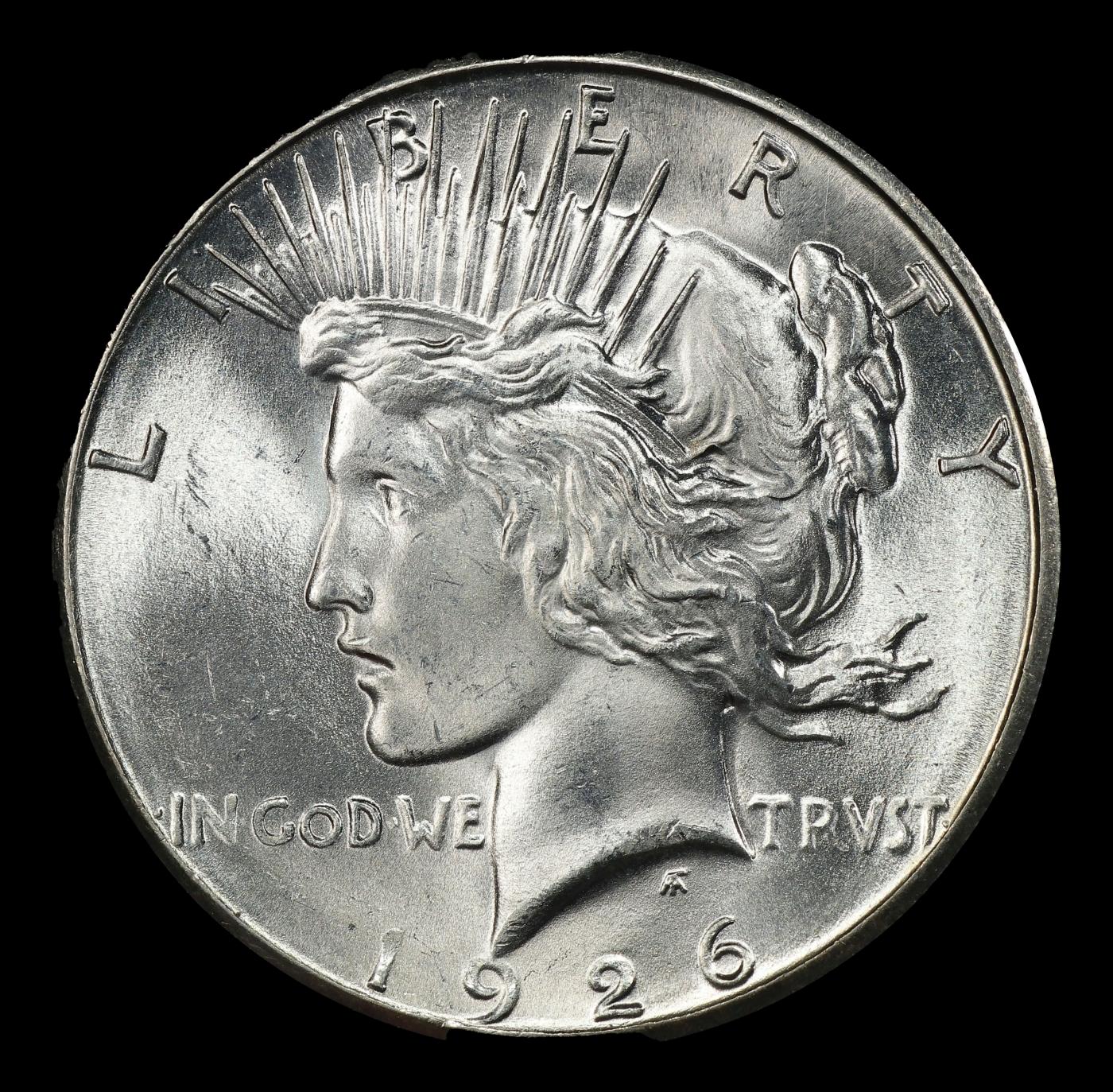 1926-d Peace Dollar $1 ms65 SEGS