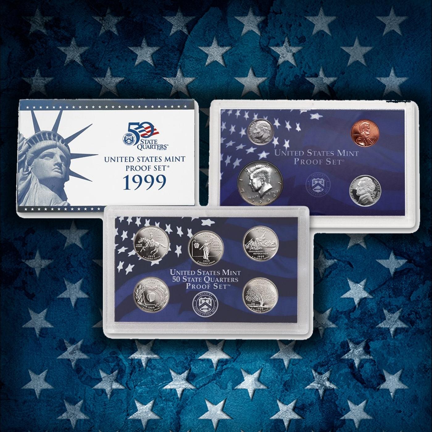 1980-1999 Proof Set Run 107 Coins 20 Complete Sets