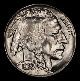 1938-d/d Buffalo Nickel Near Top Pop 5c ms67 SEGS