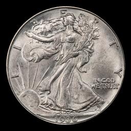 1936-d Walking Liberty Half Dollar 50c ms66 SEGS