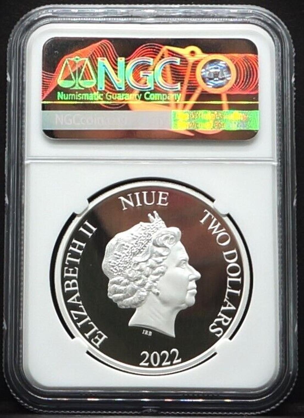 NGC 2022 Disney Silver Bambi 80th Anniversary $2 Niue Colorized Proof pr70 dcam NGC Other Toy