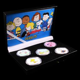 5 OZ .999 Fine Silver Set Peanuts Colorized Collection
