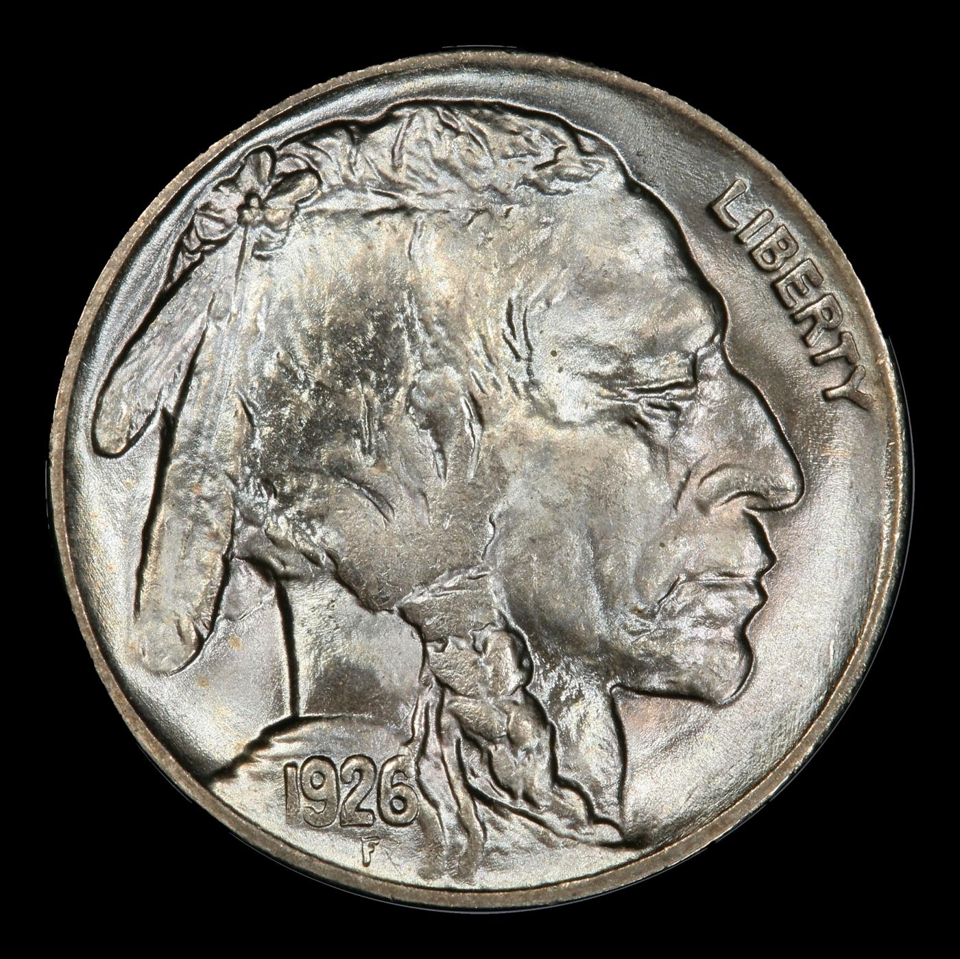 1926-p Buffalo Nickel Near Top Pop 5c ms67 SEGS