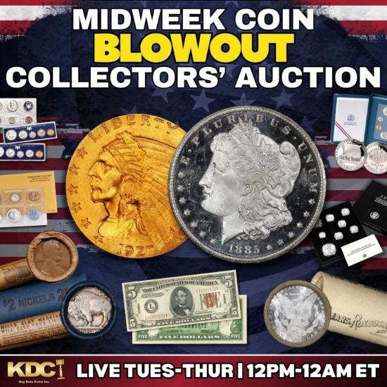 Midweek Coin BLOWOUT Collector Coin Auction 20FP