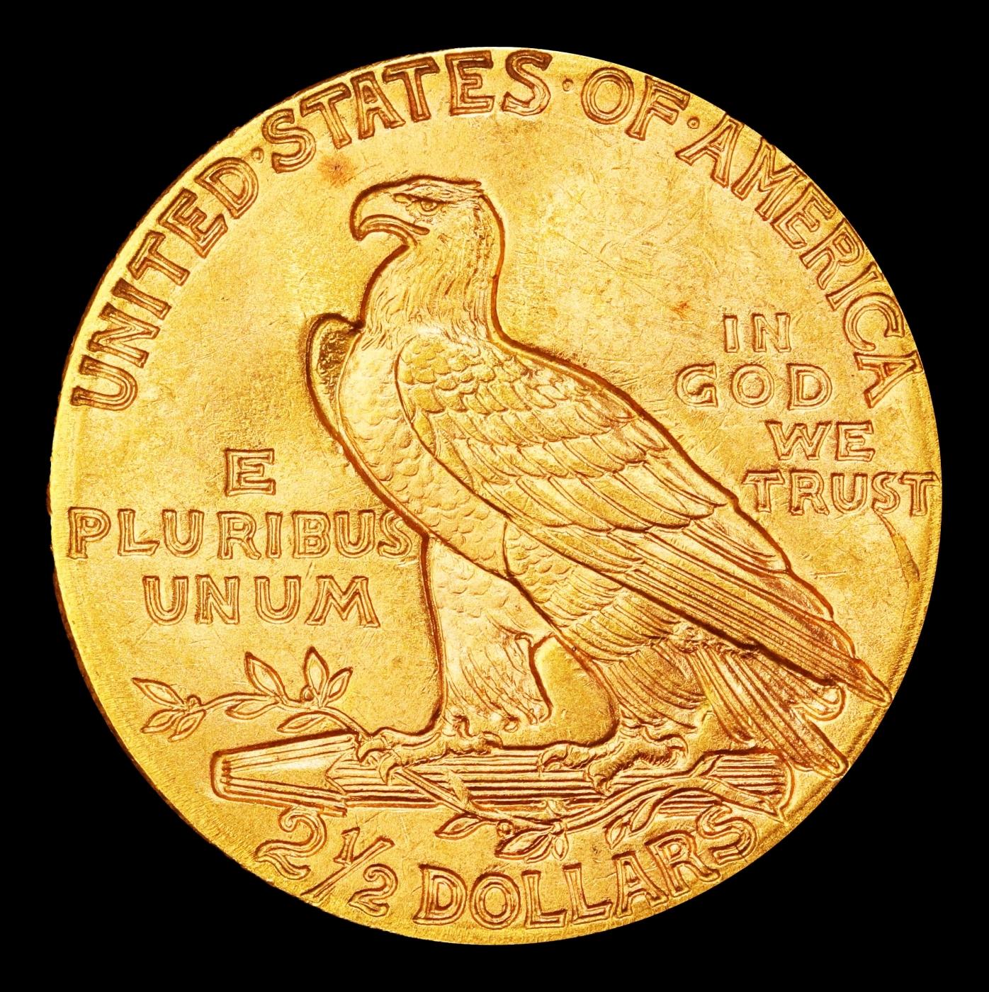 1912-p Gold Indian Quarter Eagle $2 1/2 ms64+ SEGS