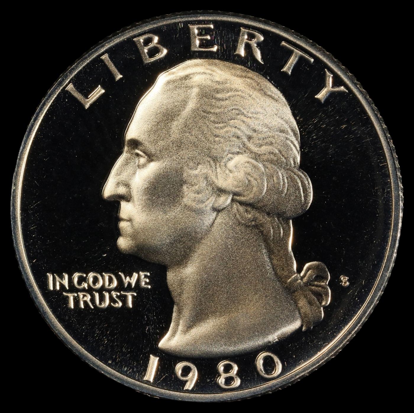 1980-s Proof Washington Quarter 25c pr70 dcam SEGS