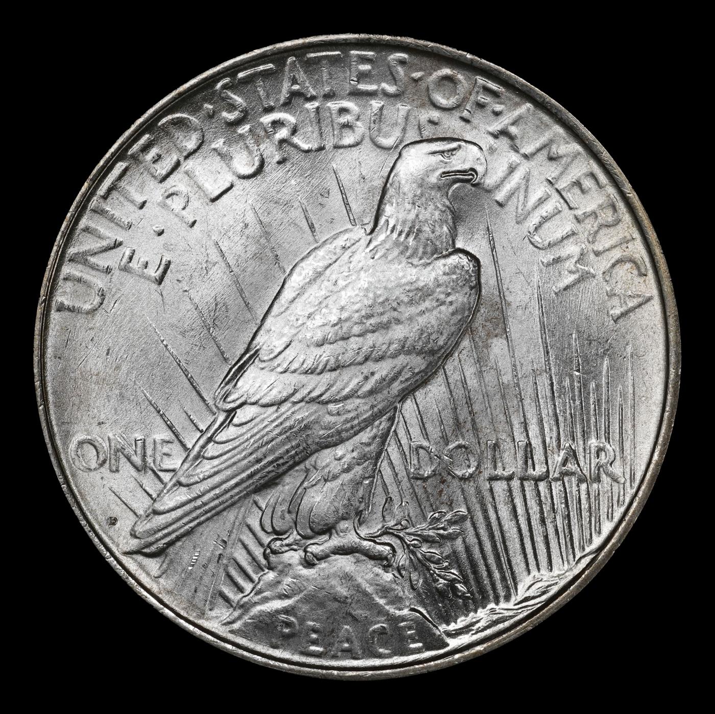 1927-d Peace Dollar $1 ms65 SEGS