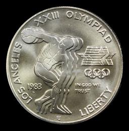 1983-d Olympics Modern Commem Dollar $1 ms70 SEGS