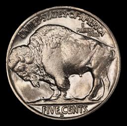 1934-d Buffalo Nickel 5c ms65+ SEGS