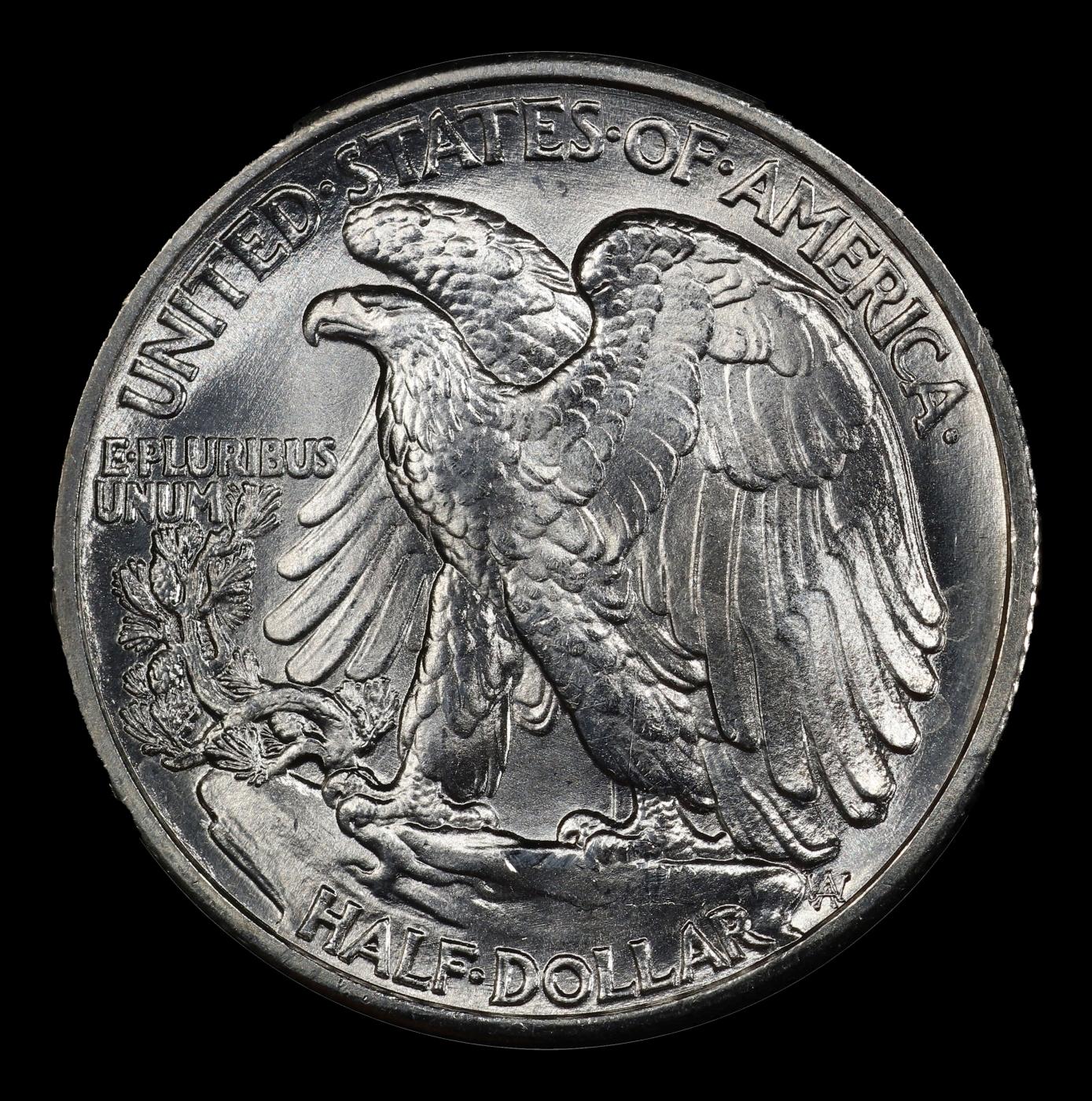 1939-p Walking Liberty Half Dollar Near Top Pop 50c ms68 SEGS