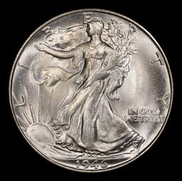 1946-s Walking Liberty Half Dollar Near Top Pop 50c ms66+ SEGS