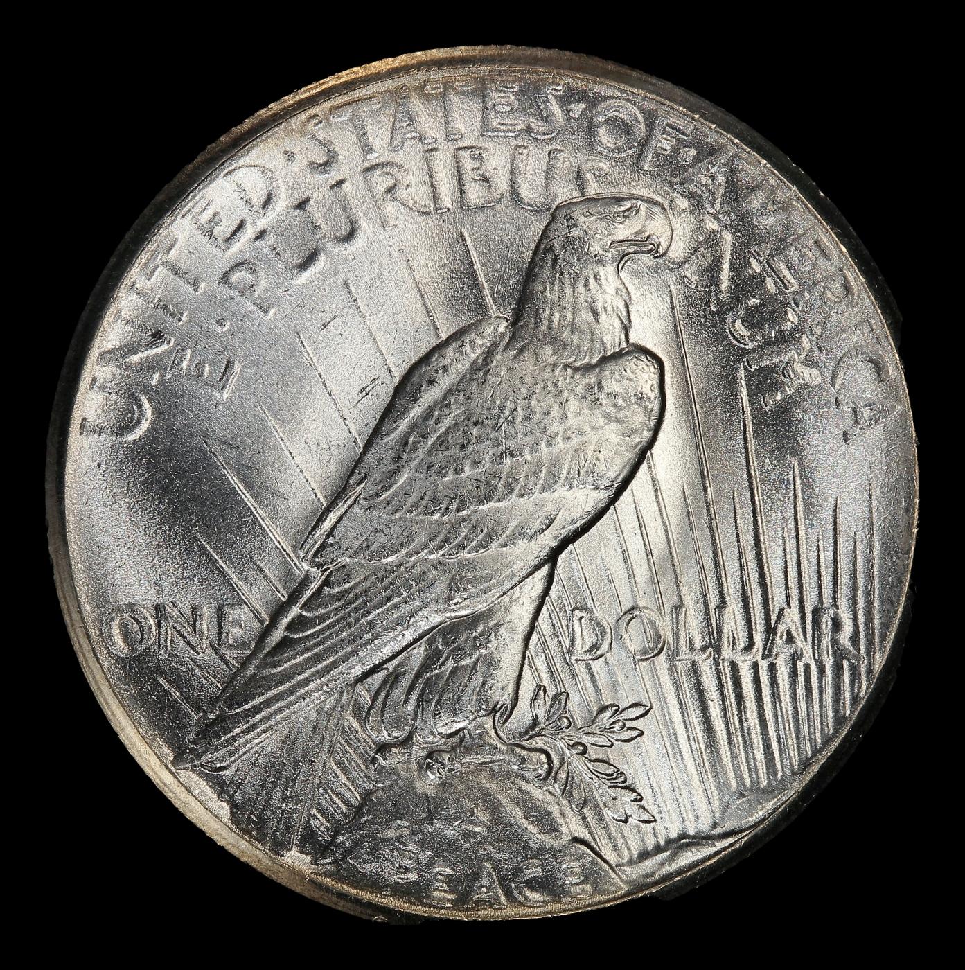 1927-p Peace Dollar $1 Grades ms64+