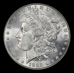 1885-p Morgan Dollar $1 Grades ms65