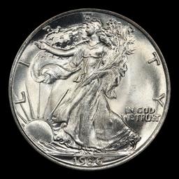 1936-p Walking Liberty Half Dollar Near Top Pop 50c ms67+ SEGS