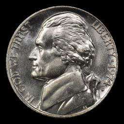 1974-d Jefferson Nickel Near Top Pop 5c ms66+ 5fs SEGS