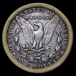CN- SEARS Morgan Circulated 10 Coin Silver Dollar $1 Roll 'P' Rev/'P' Rev Ends