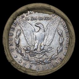 CN- SEARS Morgan Circulated 10 Coin Silver Dollar $1 Roll 'P' Rev/'P' Rev Ends
